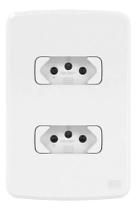 2X Conjunto Tomada Dupla 2P+T 20A / 10A Composé Branco Weg