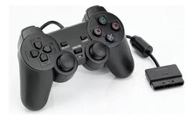 2X Controle Para Ps2 Dualshock Com Fio E Analógico Shi Cor P