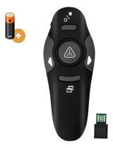 2X Controle Passador De Slide Laser Mouse Apresentação + Pil