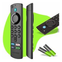 2X Controle Remoto Com Voz Compativel Amazon Fire Stick Tv 4