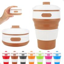 2X Copo De Silicone Retrátil Dobrável - Ecológico Reutilizáv