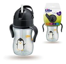 2X Copo Infantil Com Canudo E Alça Evolution 240Ml Neutro Li