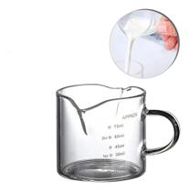 2X Copo Medidor Para Cafeteira Expresso Café Leite Chá Baris
