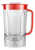 2X Copo Para Liquidificador Com Tampa Philco Ph900 Vermelho 2X Copo Para Liquidificador Com Tampa Philco Ph900 Vermelho