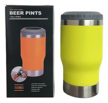 2X Copo Porta Cerveja Garrafa Térmica Latinha De Aço 420Ml D 2X Copo Porta Cerveja Garrafa Térmica Latinha De Aço 420Ml D