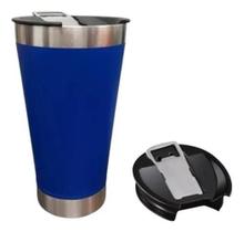 2X Copo Térmico Cerveja Chopp Inox Com Tampa E Abridor 473Ml 2X Copo Térmico Cerveja Chopp Inox Com Tampa E Abridor 473Ml