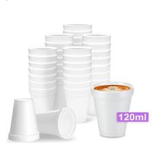 2X Copo Térmico Isopor 120 Ml Ultra 100 Unidades Cor Branc 2X Copo Térmico Isopor 120 Ml Ultra 100 Unidades Cor Branc