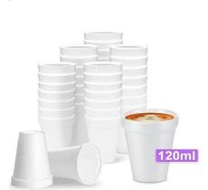 2X Copo Térmico Isopor 120 Ml Ultra 100 Unidades Cor Branco 2X Copo Térmico Isopor 120 Ml Ultra 100 Unidades Cor Branco