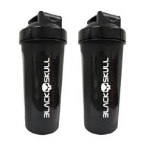 2x Coqueteleira - 600ml - Black Skull