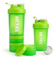 2X Coqueteleira Shaker Academia Com Divisórias Para Suplemen