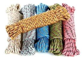 2X Corda Para Varal 20M 4Mm Muito Resistente Corda Multiuso 2X Corda Para Varal 20M 4Mm Muito Resistente Corda Multiuso