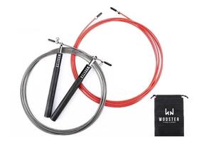 2X Corda Speed Rope Pro Pra Cross Training Wodster Preto Ver