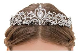 2X Coroa Tiara Strass Noiva Debutante Casamento Tiara Para M