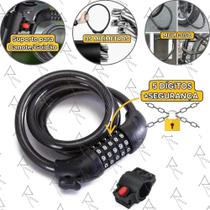 2X Corrente Cadeado Para Bicicleta Moto Trava Tranca Com Seg 2X Corrente Cadeado Para Bicicleta Moto Trava Tranca Com Seg