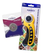 2X Cortador Circular 45Mm Tecido Papel Eva + Lamina Extra