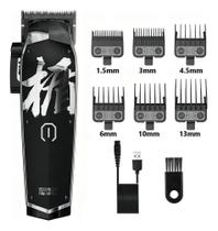 2X Cortador De Cabelo Madeshow Profesional M10 Preto Cromado