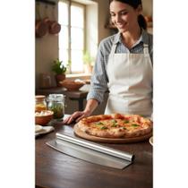 2x Cortador Pizza Inox 35cm: Cortes Perfeitos e Rápidos