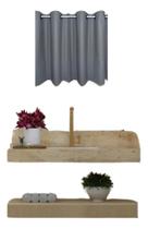 2X Cortina Blackout Janela Banheiro Apto Impermeável 1,10 X