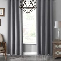 2X Cortina Blackout Pvc Vida Pratika Cinza 280X240Cm