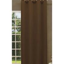 2x Cortina Blecaute Marrom 1,40x2,50m Tecido Bloqueia Luz