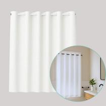 2X Cortina Janela De Banheiro Impermeável Corta Luz 1,10M X