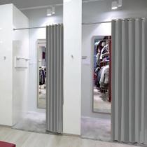 2X Cortina Para Provador De Roupas 100% Privacidade 1,50X2,0