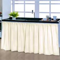 2X Cortina Pia Cozinha Balcão 3 Metros Por 80 Cm De Altura 2X Cortina Pia Cozinha Balcão 3 Metros Por 80 Cm De Altura