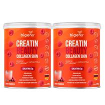 2x Creatin Beauty Collagen Skin Framboesa Bigens 300g - 2x Creatin Beauty Collagen Skin Framboesa Bigens 300g -