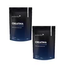2x Creatina 100% Monohidratada - Pura Vida - 300g sabor:sem sabor 2x Creatina 100% Monohidratada - Pura Vida - 300g sabor:sem sabor