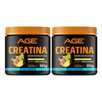 2x Creatina (300g) - Com Sabor - AGE - (300g) - AGE