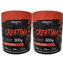 2x Creatina 300g - Primitive Labs (100% Pura)