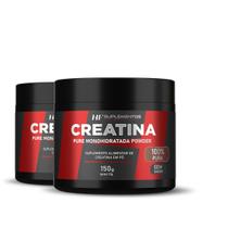2x creatina em pó 3g pura hf suplementos 150g
