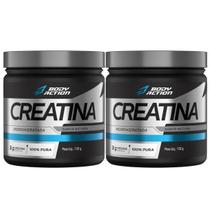 2x Creatina Monohidratada 100% Pura Body Action 300g - 2x Creatina Monohidratada 100% Pura Body Action 300g -