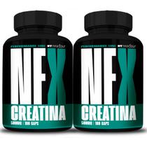 2x Creatina Monohidratada Pura 360 Cápsulas 3000mg - New Four