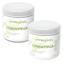 2x Creatina Monohidratada VitalKel 100% Pura e Certificada 300g
