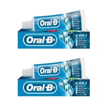 2x Creme Dental Oral-B Pasta de dente 4 em 1 Llimpeza Profunda 70g 2x Creme Dental Oral-B Pasta de dente 4 em 1 Llimpeza Profunda 70g