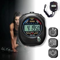 2X Cronômetro Digital De Mão - Corrida - Alarme Hora Crossfi 2X Cronômetro Digital De Mão - Corrida - Alarme Hora Crossfi