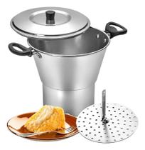 2X Cuscuzeira De Aluminio Panela Grande N18 Queima De Estoq