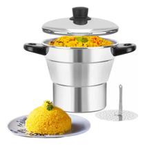 2X Cuscuzeiro De Alumínio Panela Cuscuzeiro Média Oferta Cuz