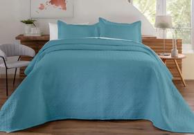 2X Decorella Colcha Cobre Leito Matelado Liso Queen 3 Peças