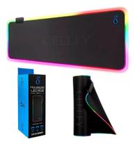 2X Deskpad Mousepad Gamer Ergonômico Led Cores Rgb Grande 80