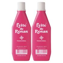 2x Desodorante Leite de rosas tradicional remove excesso de oleosidade ação duradoura 100ml