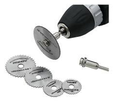 2X Disco Serra Circular Madeira Retifica E Furadeira C/6 Peç