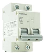 2X Disjuntor Siemens Bipolar Curva C 40A 50A 63A 5Sj