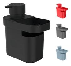 2X Dispenser De Pia Cozinha Porta Detergente E Esponja 650Ml