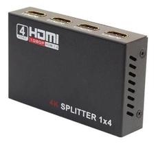 2X Distribuidor Divisor Splitter Hdmi 1X4 1.4V Full Hd 3D 10