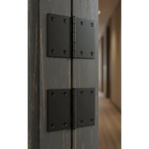 2x Dobradiça Porta Madeira Preta 3 Unid 360 C/ Pino Reversí 2x Dobradiça Porta Madeira Preta 3 Unid 360 C/ Pino Reversí