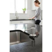 2x Dosador Detergente Aço Inox Embutir 350ml Premium