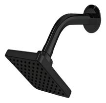 2X Ducha Fria Piscina Solar Gás Quadrada Preto Fosco Derley