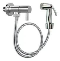 2X Ducha Higiênica Bidê Registro Aço Inox Super Luxo 1/4 Vol